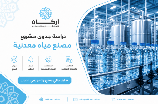 دراسة جدوى مشروع مصنع مياه معدنية